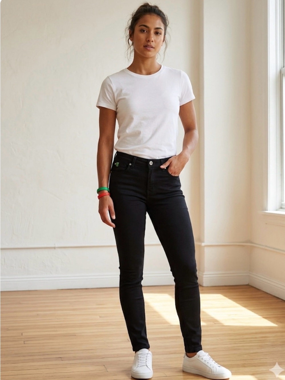 Yoga Jeans High-Rise Skinny in Black